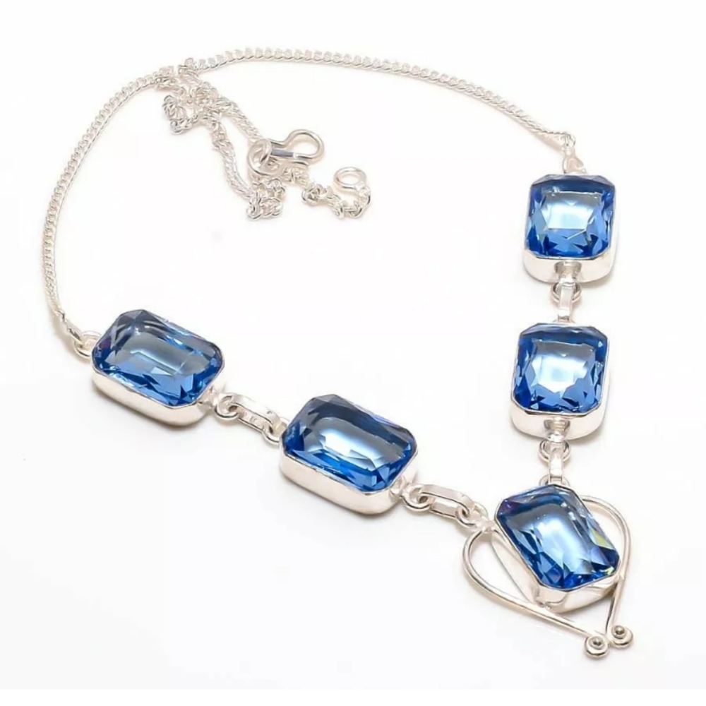 FINAL PRICE DROP! Blue Topaz Necklace